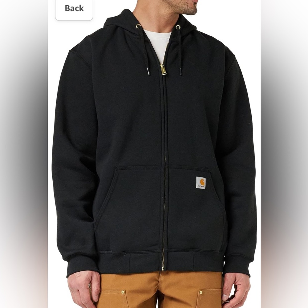 Carhatt Mens Loose Fit Midweight FullZip Sweatshirt size large
